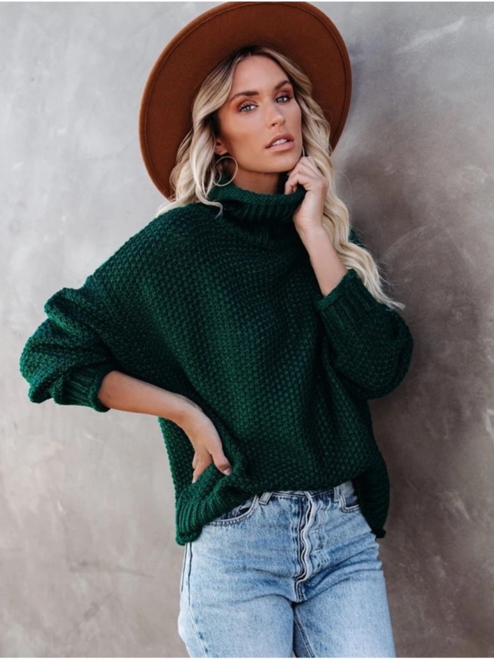 Vici Quay Green Cotton Sweater